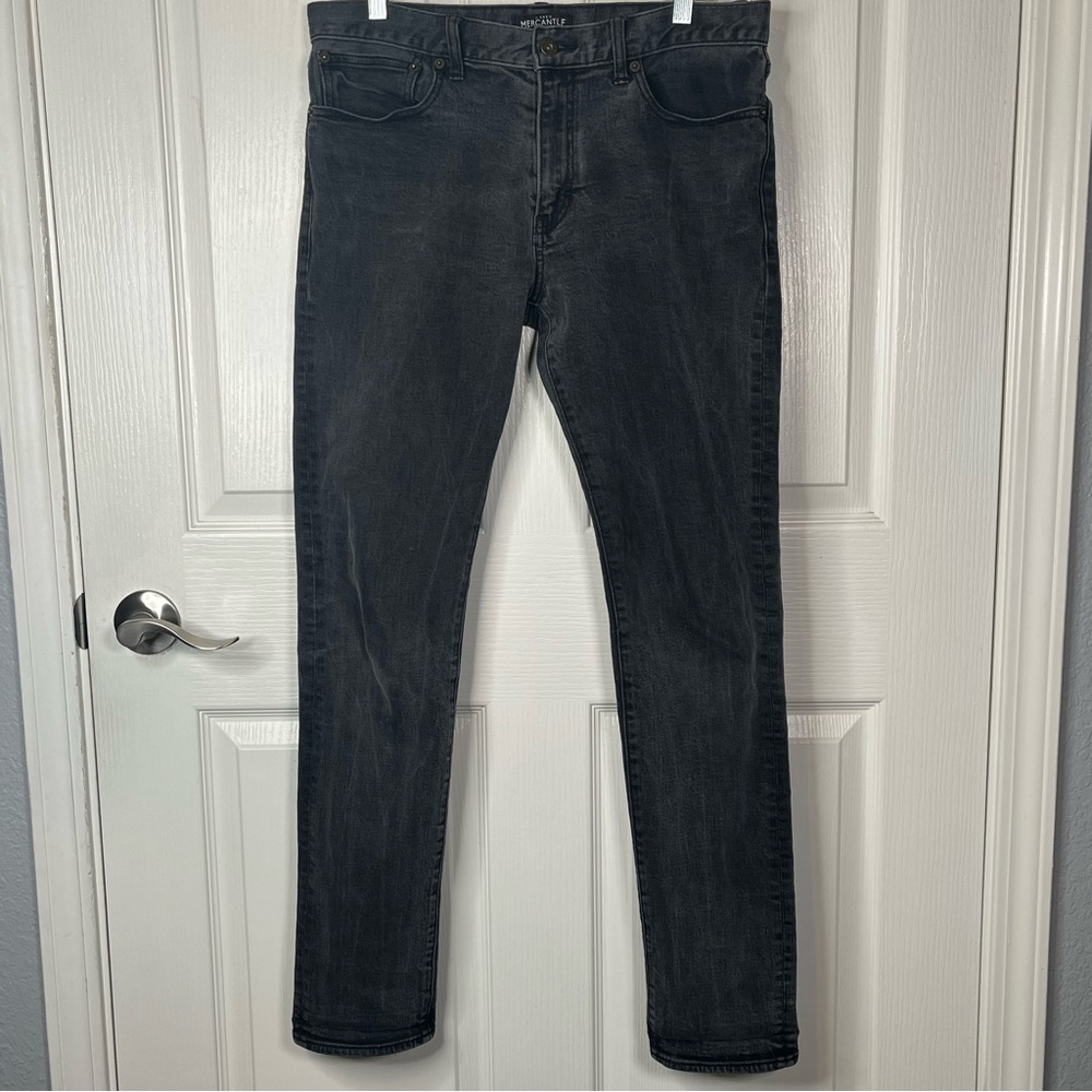 J Crew Mercantile Sz 32 X 32 Slim Fit Black Jeans
